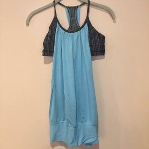 Lululemon No Limits Tank (Size 6, Blue Moon/Ziggy)